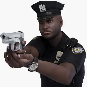 Police Officer Black Male